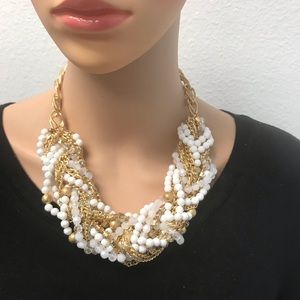 Thalia Sodi white Torsade Tower Necklace 2 FOR $10.00